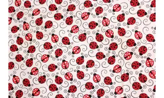 Tissu des coccinelles