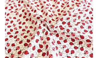 Tissu des coccinelles