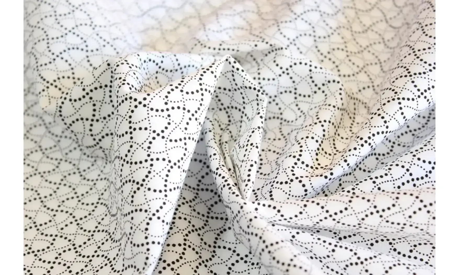 Tissu vagues de pois