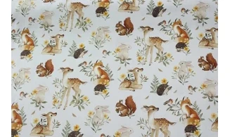 Tissu animaux de la forêt