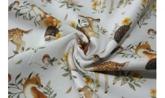 Tissu animaux de la forêt