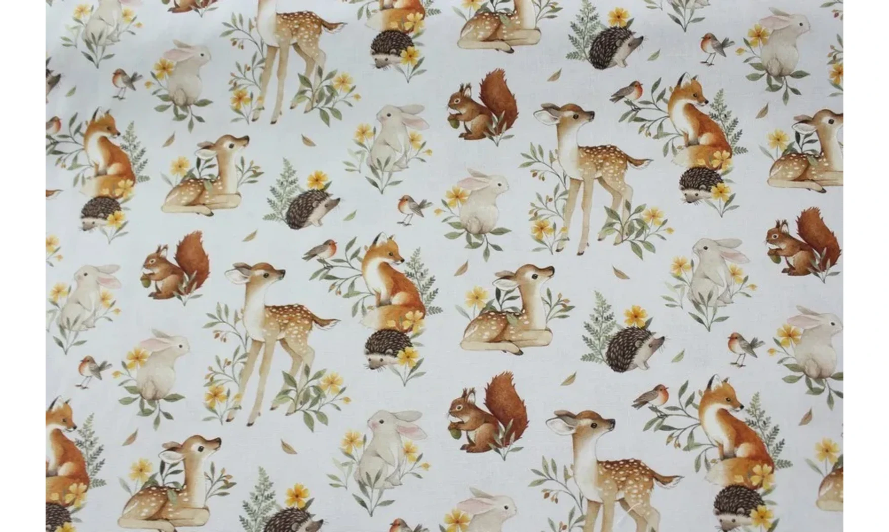 Tissu animaux de la forêt