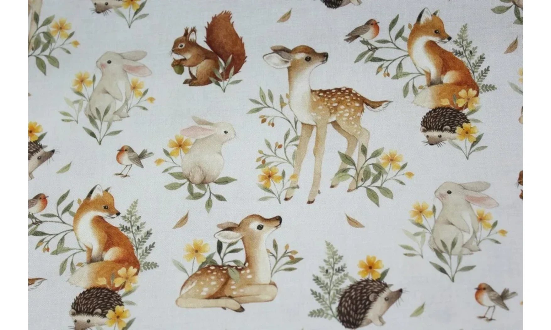 Tissu animaux de la forêt