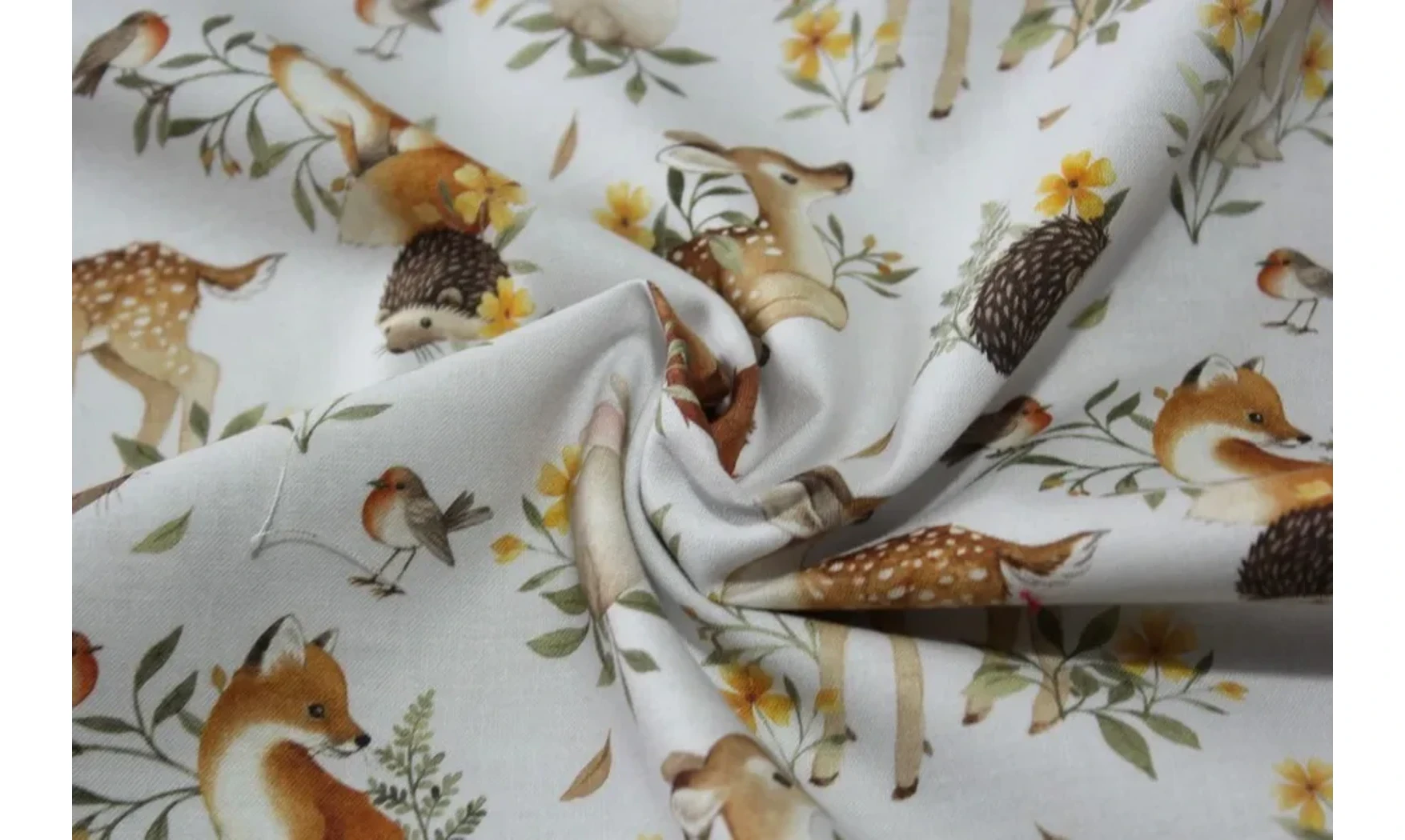 Tissu animaux de la forêt