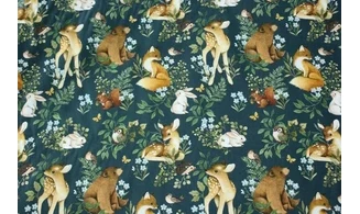 Tissu animaux de la forêt