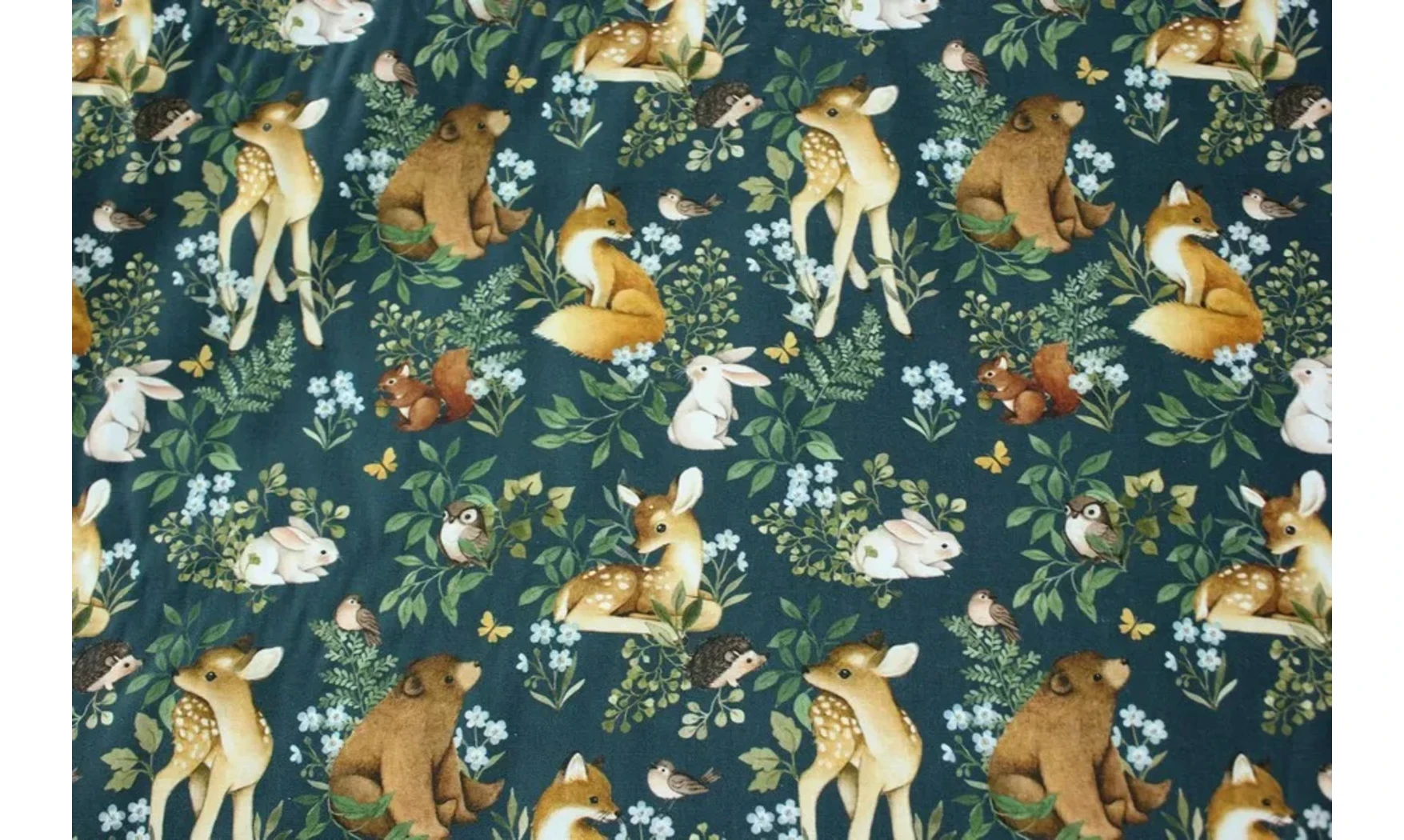 Tissu animaux de la forêt