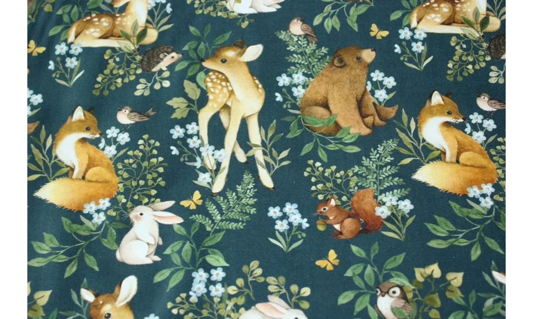 Tissu animaux de la forêt