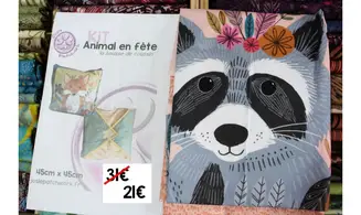 Kit Coussin animal en fête - Blaireau
