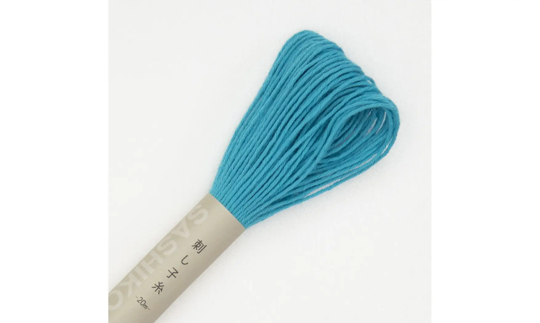 Fil Sashiko uni turquoise 20m