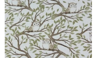 Tissu hiboux dans la forêt