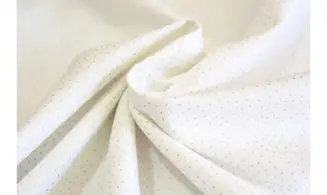 Tissu points argentés