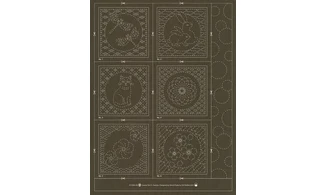 Coupon tissu Sashiko 6 cadres