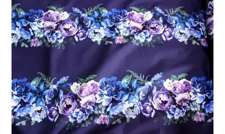 Tissu bandes florales