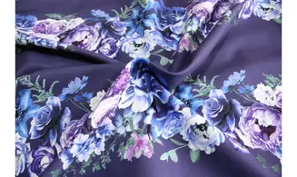 Tissu bandes florales