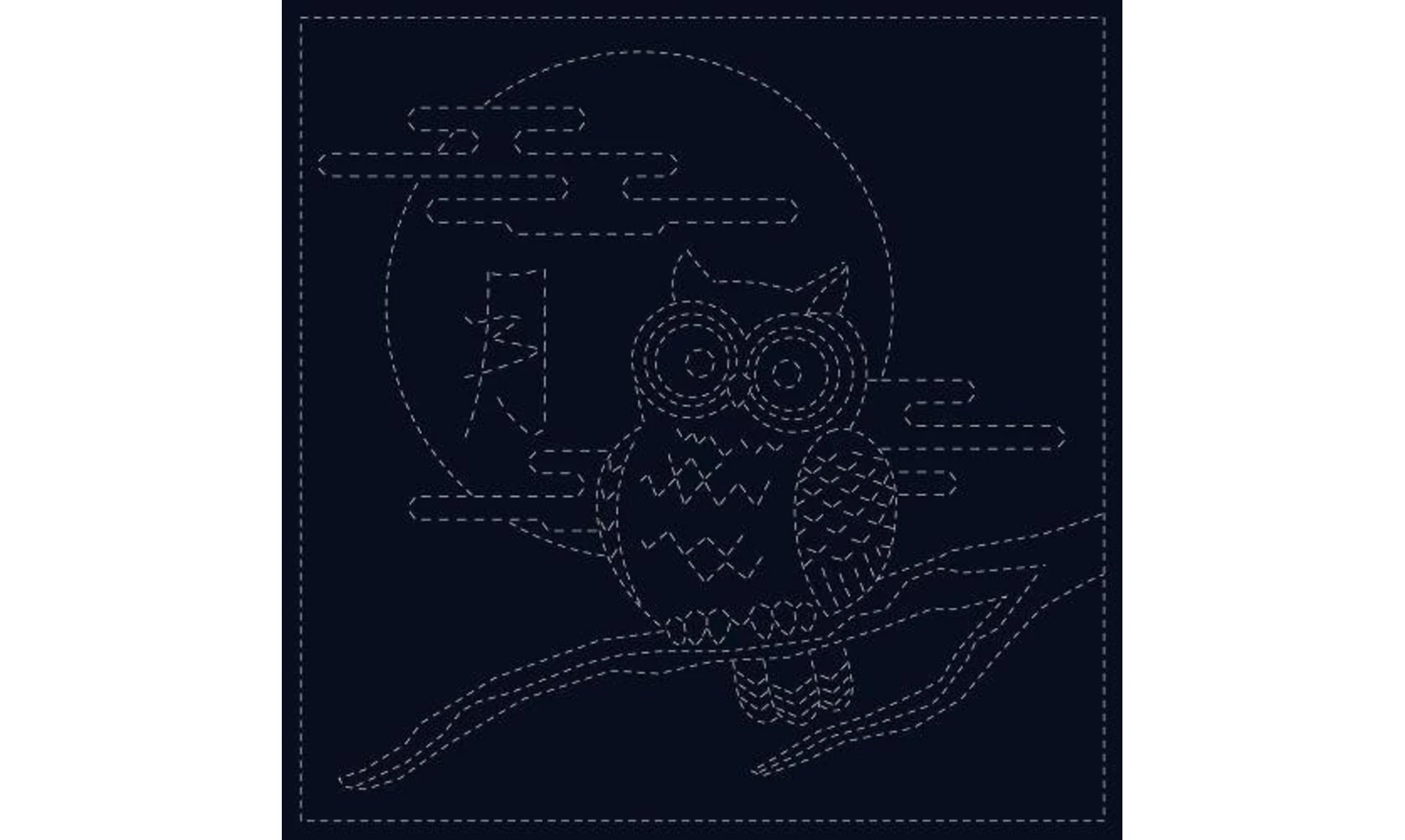 Coupon tissu Sashiko 33 x 66 cm Fujita