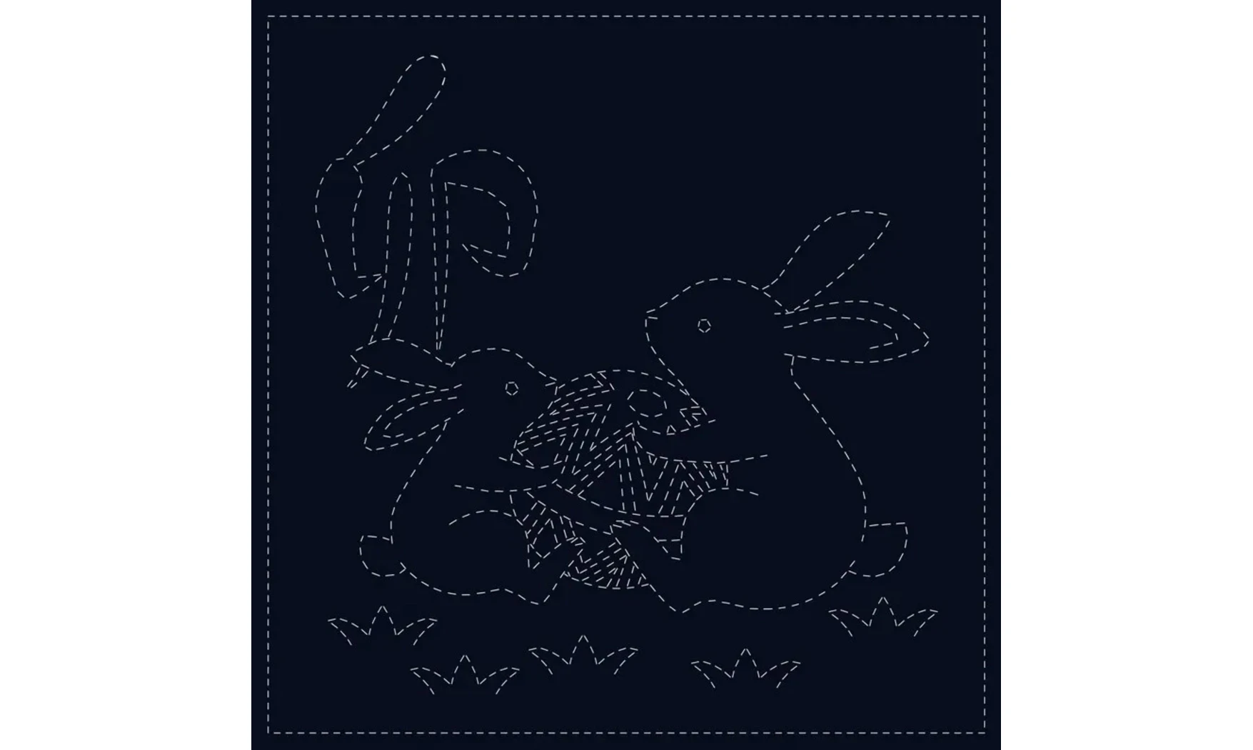 Coupon tissu Sashiko 33 x 66 cm Fujita