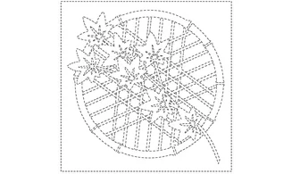 Coupon tissu Sashiko 33 x 66 cm Fujita