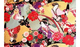 Tissu japonais Naka Geishas