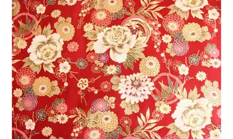 Tissu japonais Naka grand floral