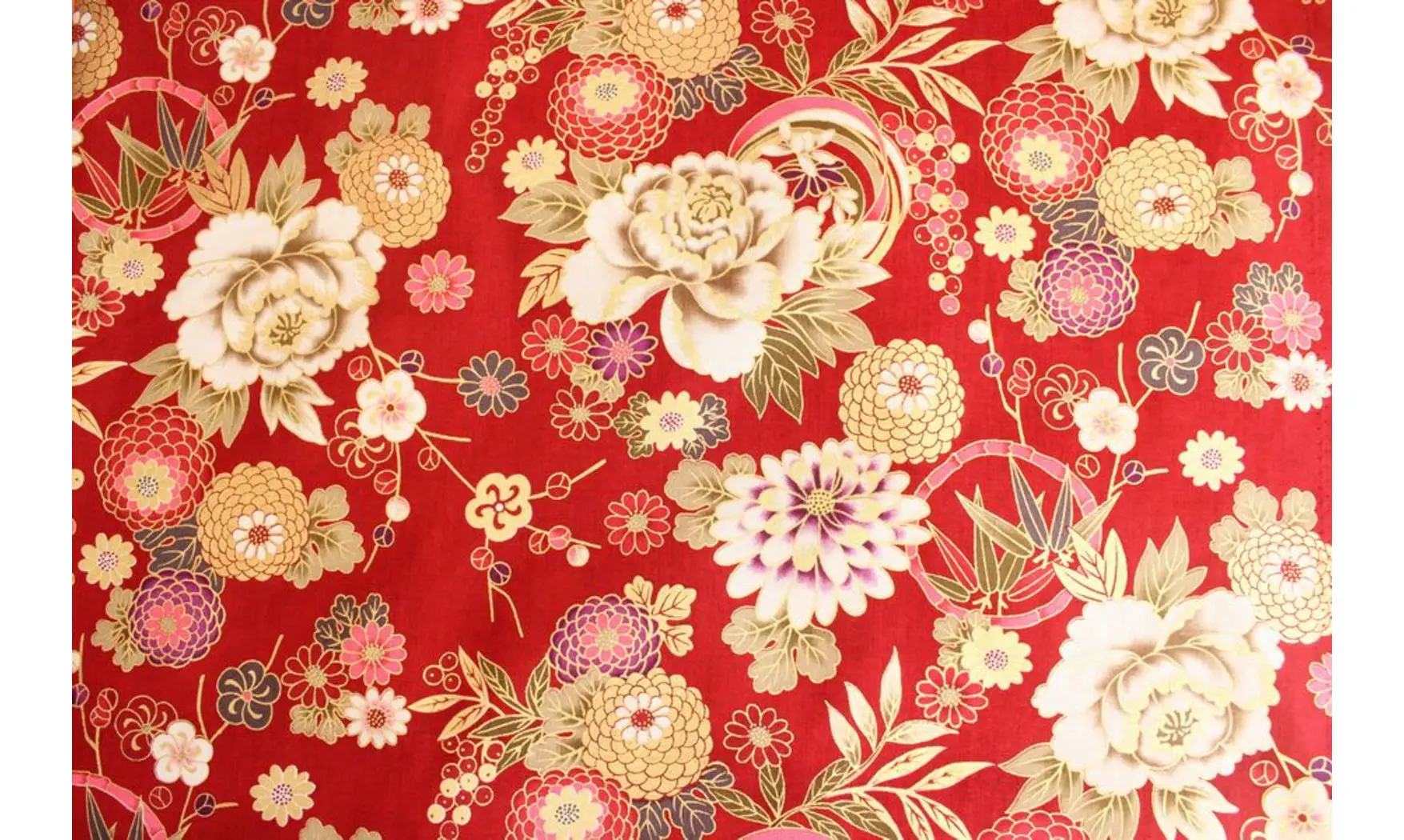 Tissu japonais Naka grand floral