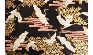 Tissu japonais Naka oiseaux