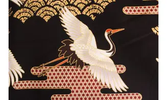 Tissu japonais Naka oiseaux