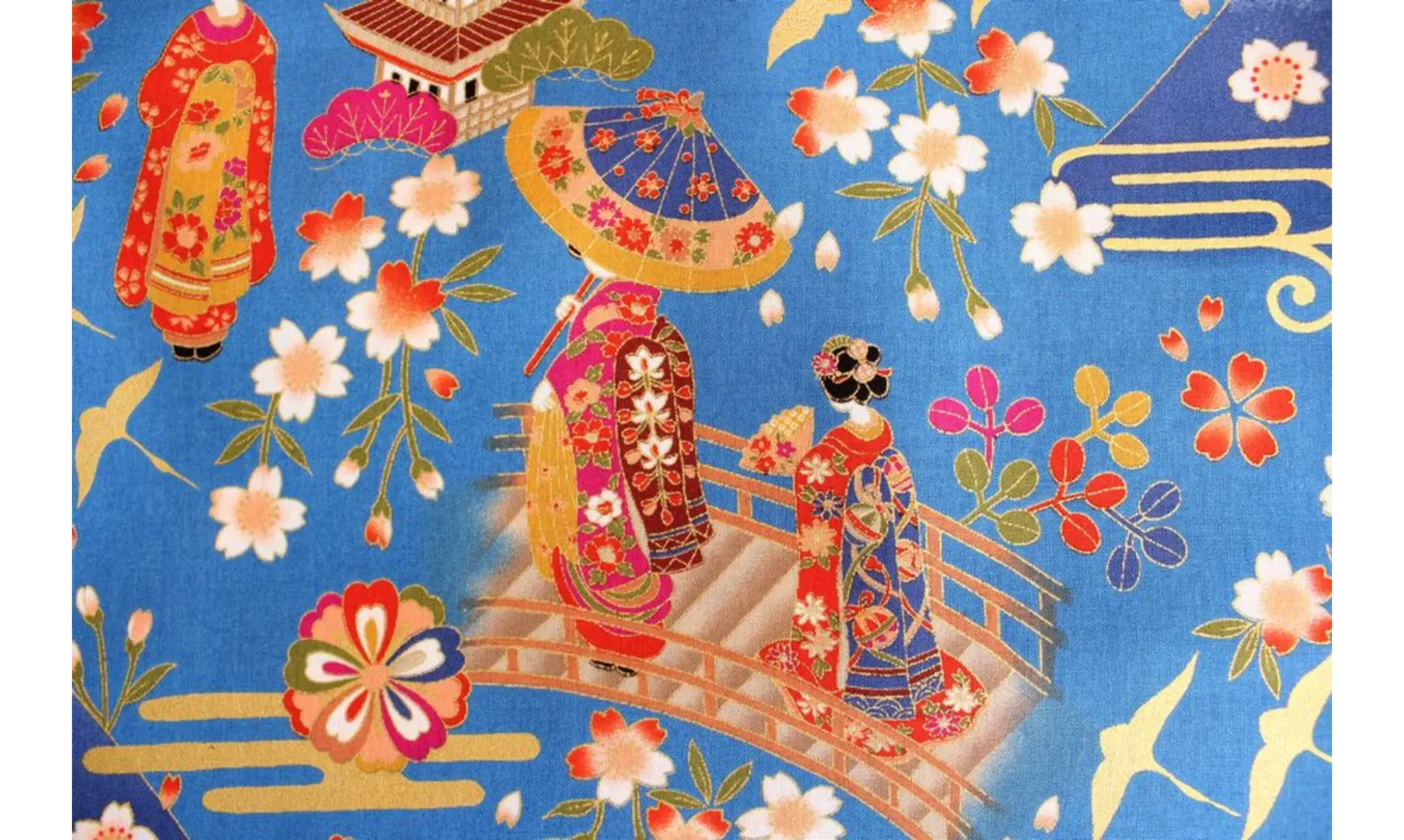 Tissu japonais Naka promenade