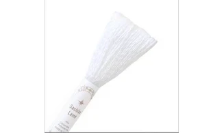 Fil Sashiko blanc optique lamé 40m