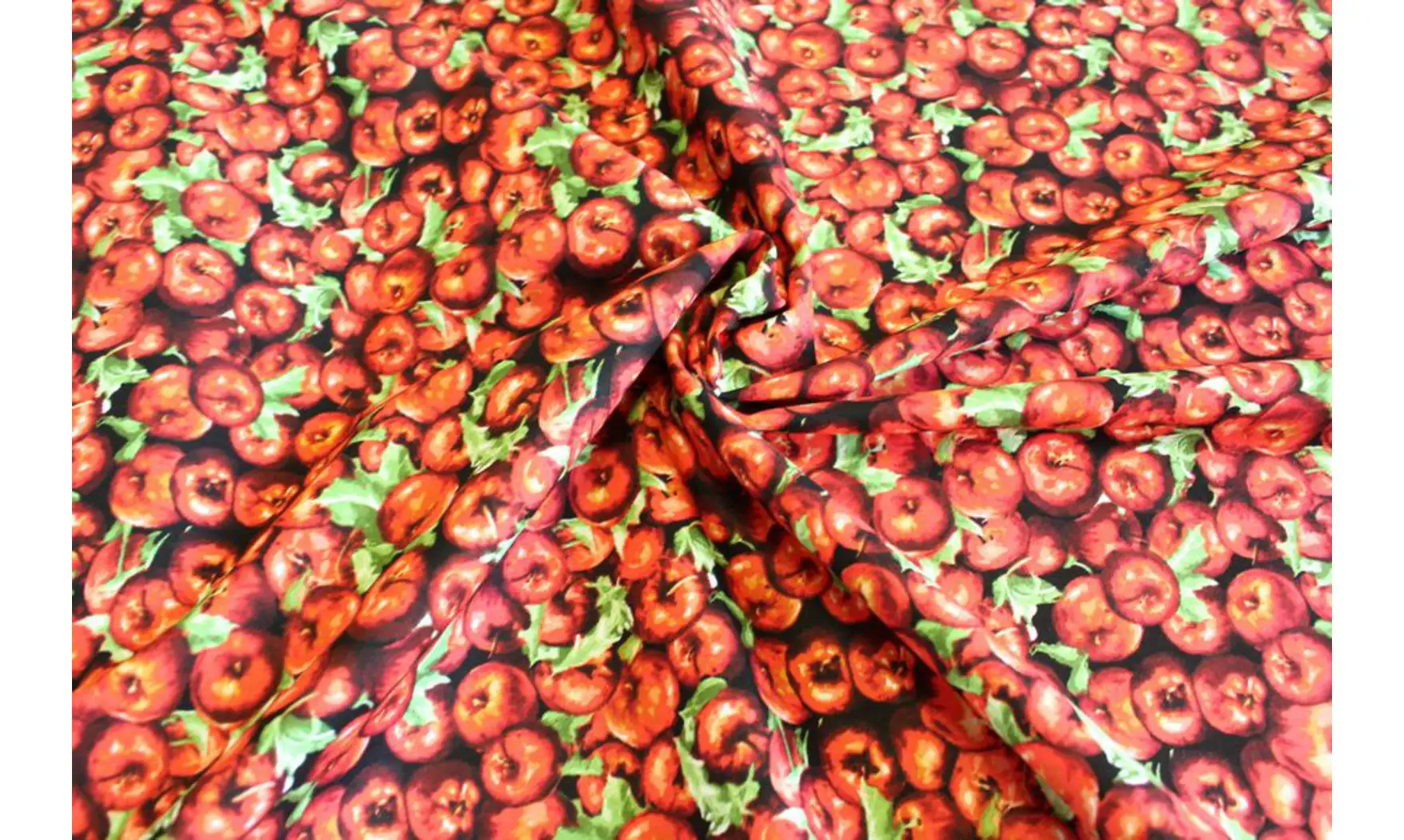 Tissu pommes en peinture