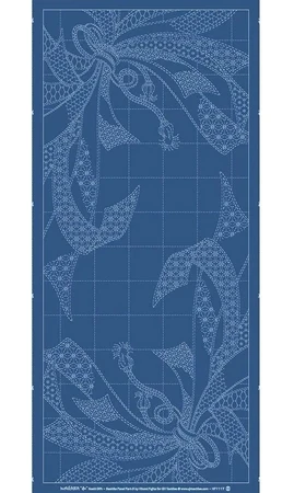 Panneau Sashiko Noshi bleu