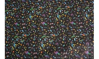 Tissu Notes de musique