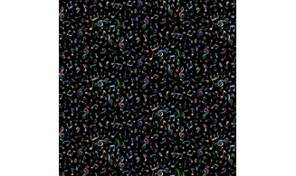 Tissu Notes de musique multi