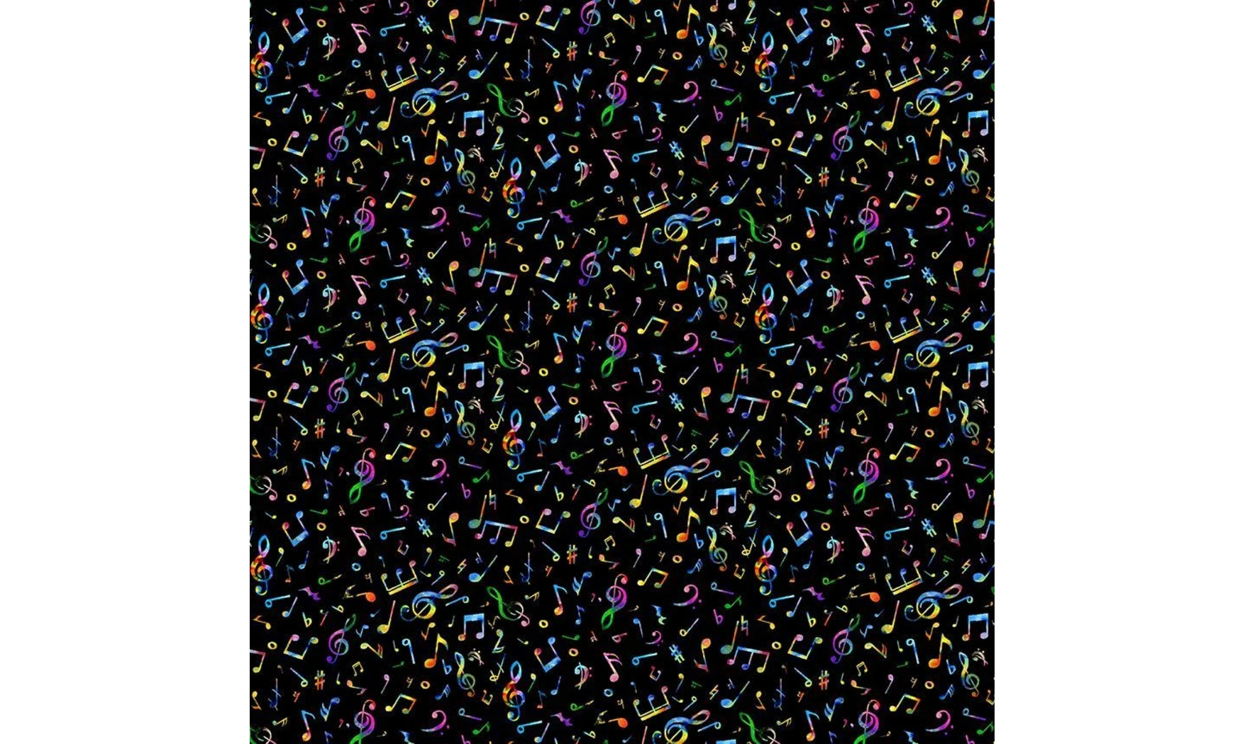 Tissu Notes de musique multi