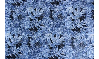 Tissu Noël indigo