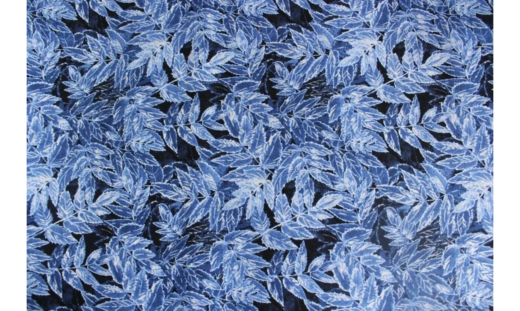 Tissu Noël indigo