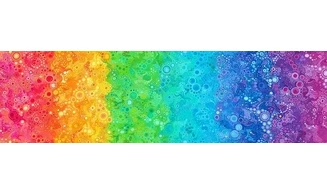 Tissu Effervescence Arc en ciel