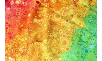 Tissu Effervescence Arc en ciel