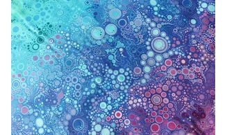 Tissu Effervescence Arc en ciel