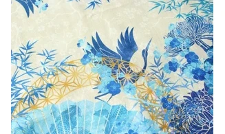 Tissu jardin oriental