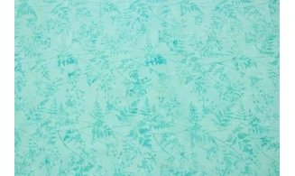 Batik fougères turquoises