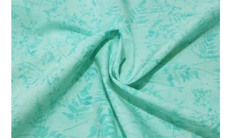 Batik fougères turquoises