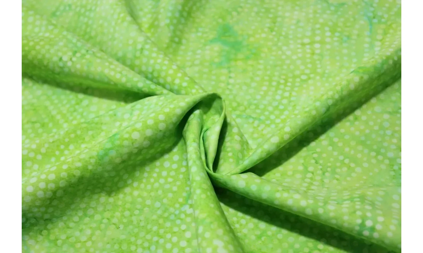 Batik vent de points - citron vert