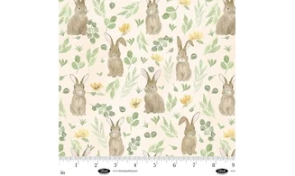 Tissu sérénade des lapins