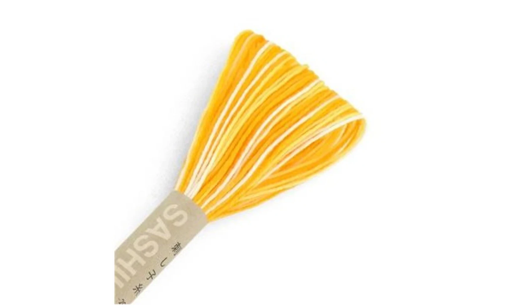 Fil Sashiko dégradé jaune 20m