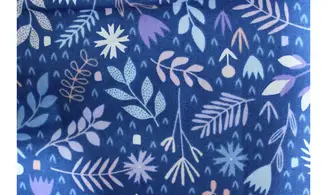 tissu bleu mère nature