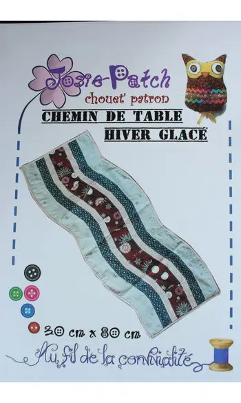 Chemin de table Hiver Glacé