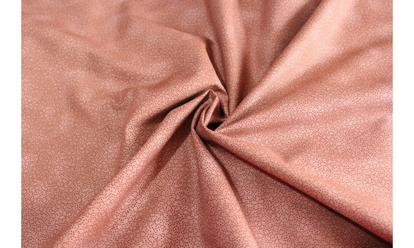 Tissu points saumon foncé