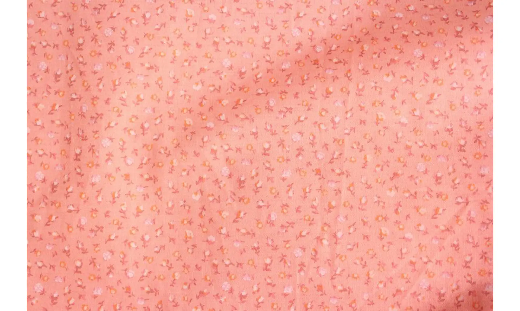 Tissu saumonade de fleurettes