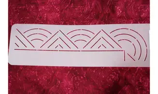 Bordure géométrique moderne - 5,4 cm