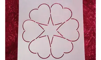 Couronne de coeurs - 15 cm